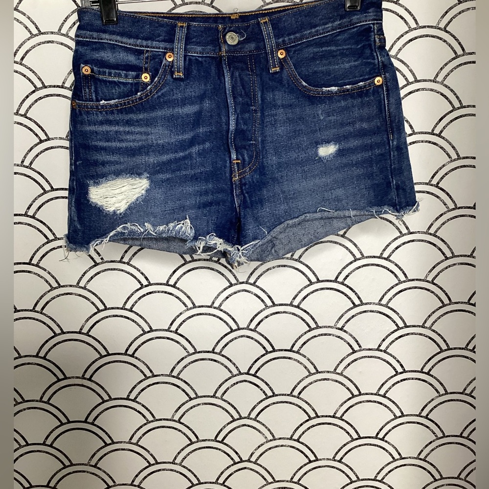 Levi’s Women’s Distressed Denim Shorts – Size 28